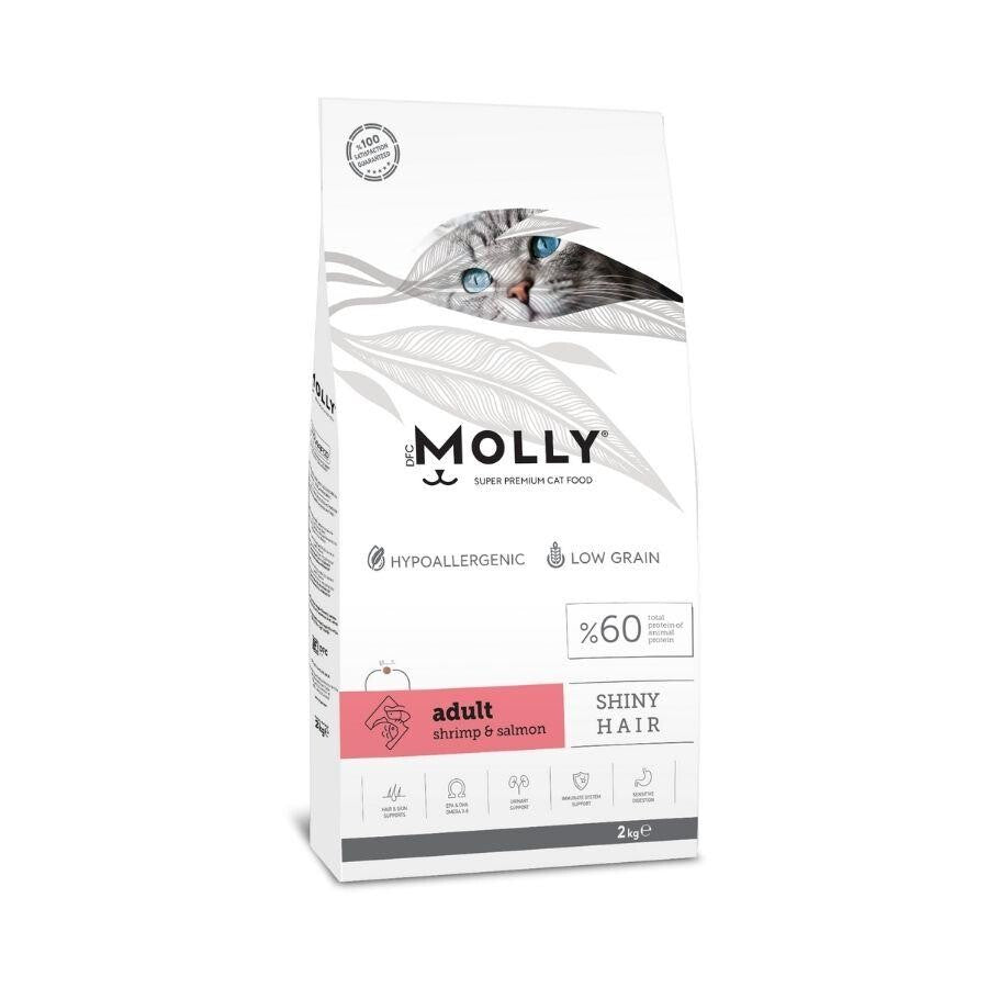 Molly Düşük Tahıllı Hypoallergenic Karidesli Ve Somonlu Yetişkin Kedi Maması 2 KG | SRC: Barcode: 8680542870198